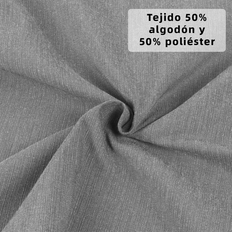 Cojín Tumbona Colchón 120x55x6cm . Ideal para Jardín, Piscina, Terraza- Gris