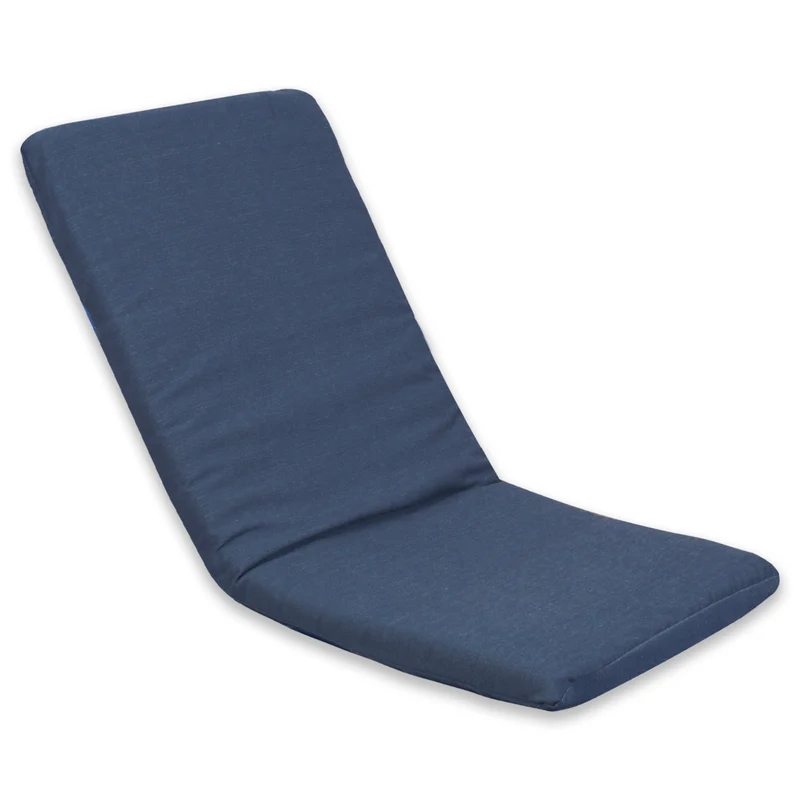 Cojín Tumbona Colchón 120x55x6cm . Ideal para Jardín, Piscina, Terraza- Azul