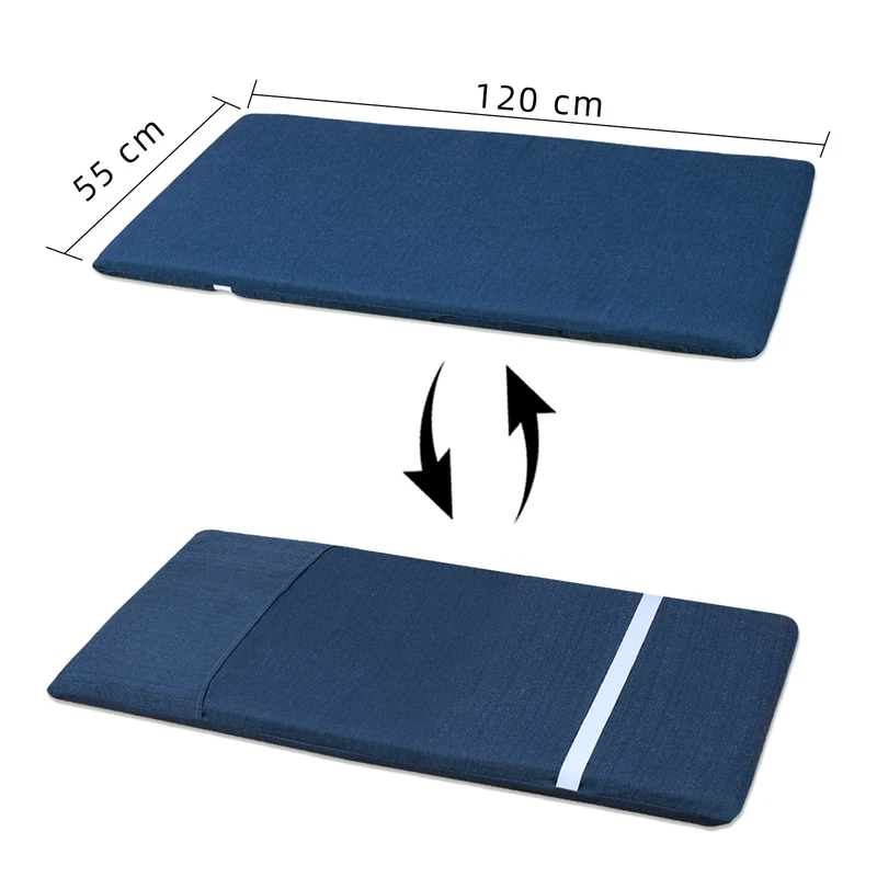Cojín Tumbona Colchón 120x55x6cm . Ideal para Jardín, Piscina, Terraza- Azul