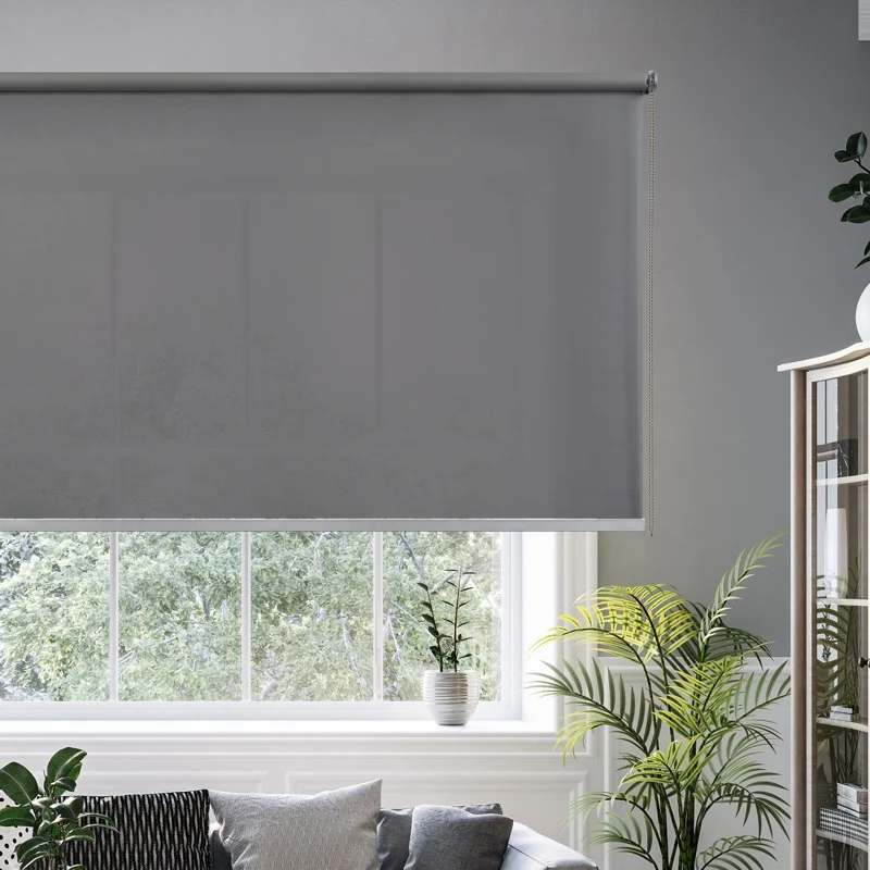 Estor enrollable Traslúcido premium Gris
