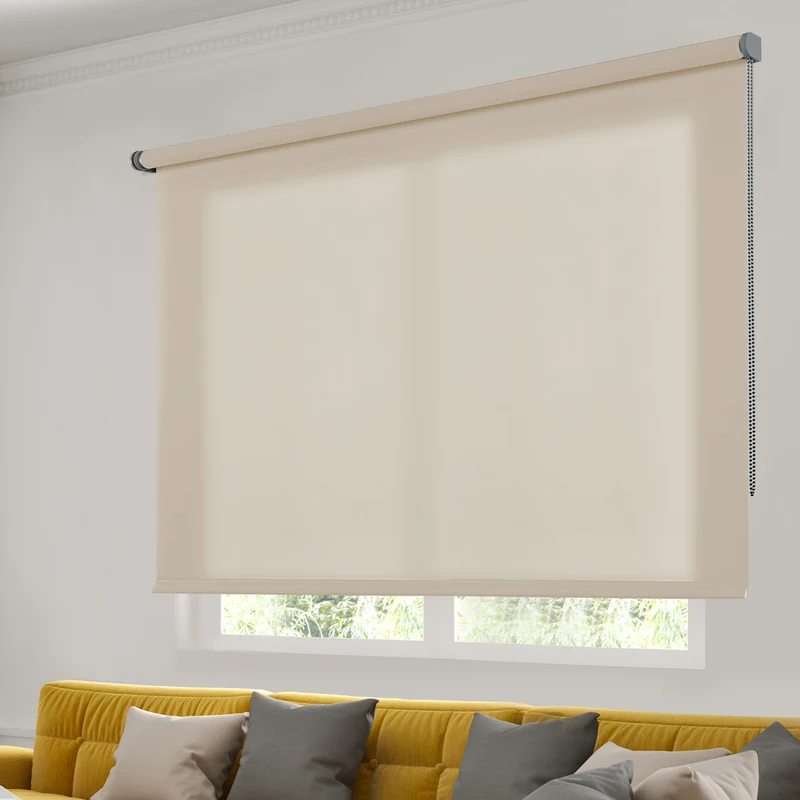 Estor enrollable Traslúcido decorativo Beige