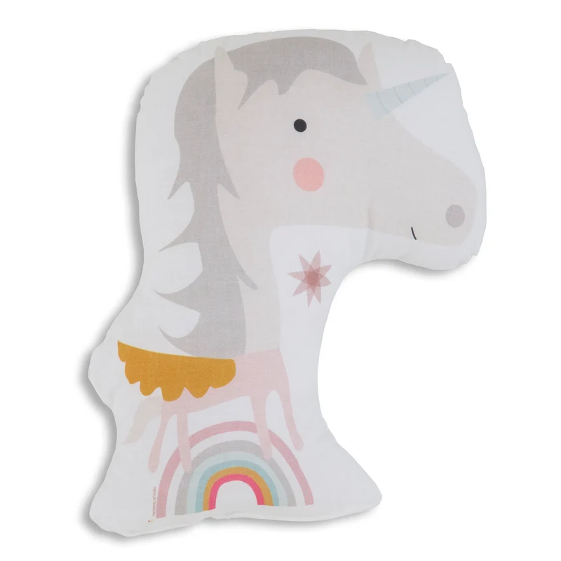 COJÍN DE FORMAS INFANTIL ESTAMPADO UNICORN