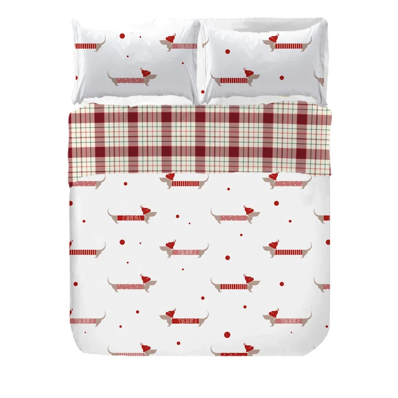 Juego Funda nórdica Reversible Christmas Dog