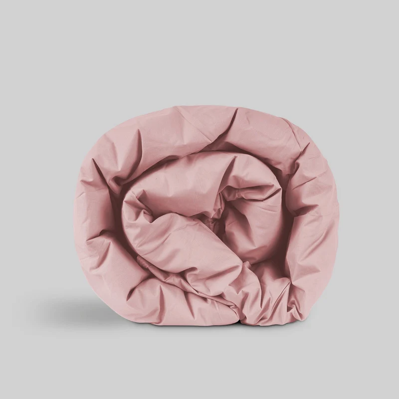 Funda Nórdica Don Algodon Percal 180 Hilos Rosa Palo
