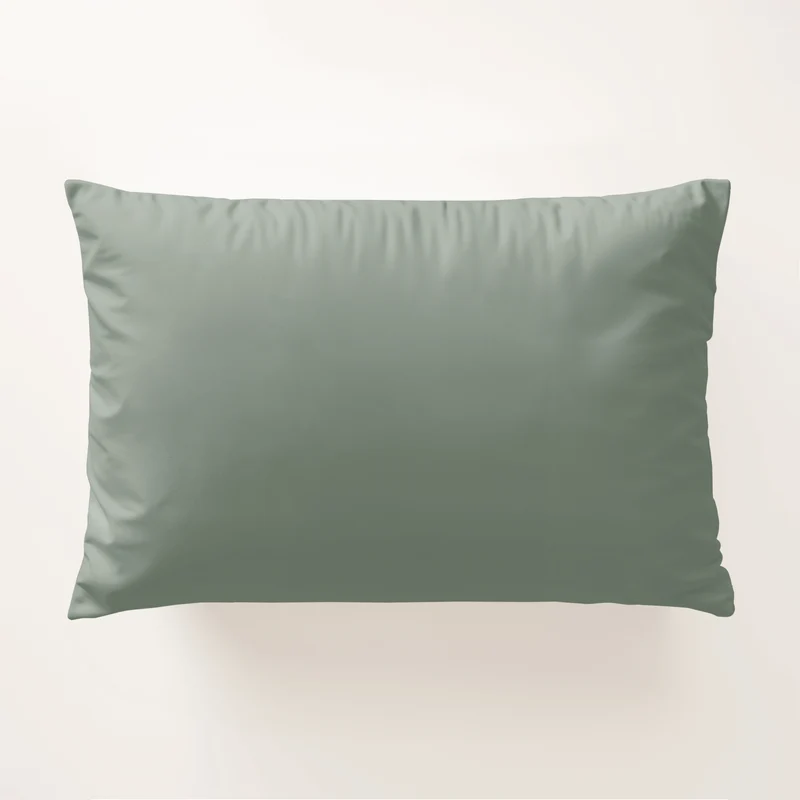 Funda de Almohada Verde Algodón 200 Hilos
