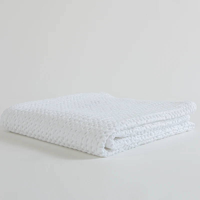 Colcha Efecto Miniwaffle 240x260 | COZY | Blanca