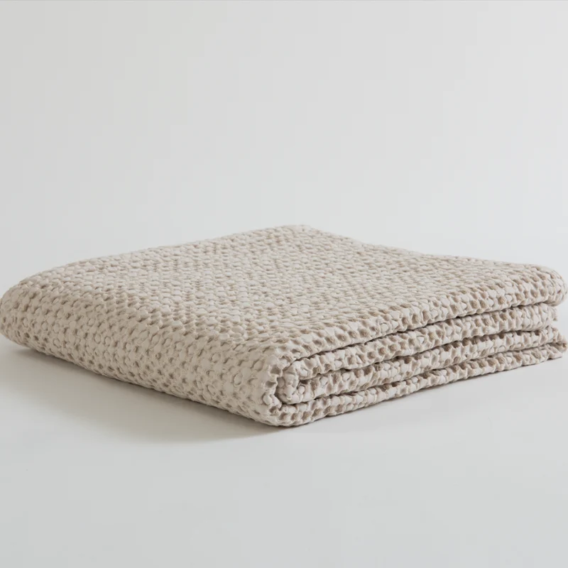 Colcha Efecto Miniwaffle 240x260 | COZY | Beige