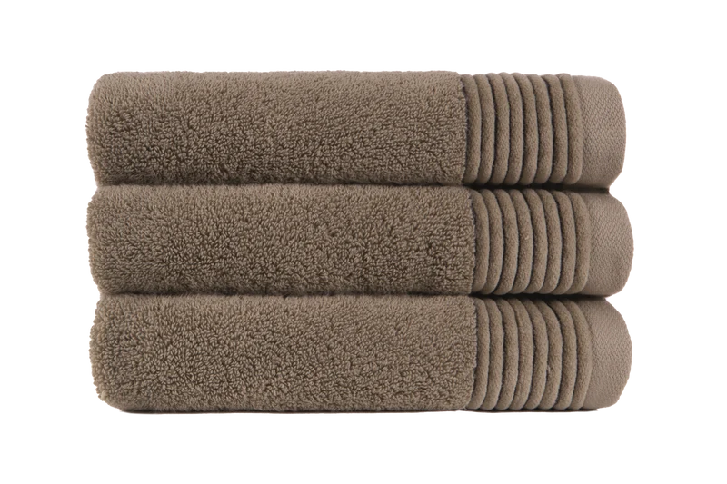 Toalla Facial de Algodón 520g | JULI | 33x50 Beige Oscuro