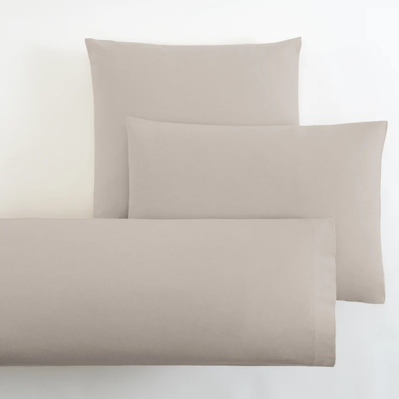 Funda de Almohada Franela 65x65 | CHARM | Gris Claro