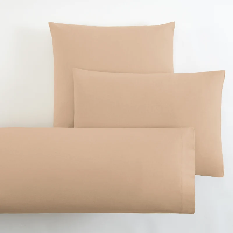 Funda de Almohada Franela 65x65 | CHARM | Beige Arena