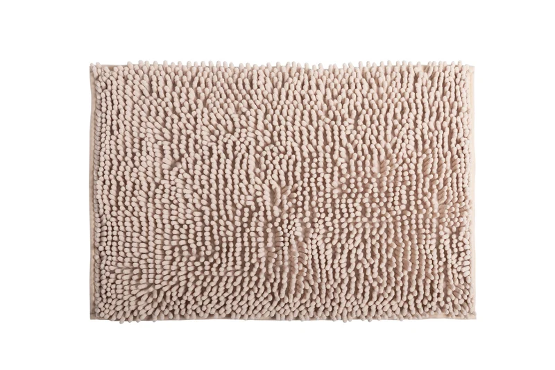 Alfombra Baño Shagy Lisa Beige