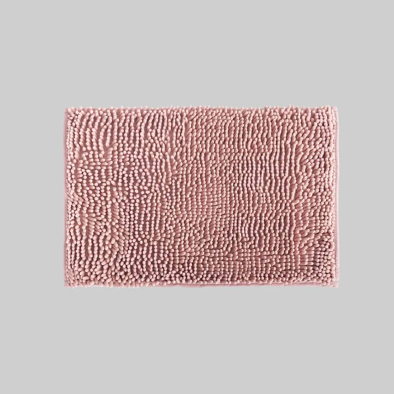 Alfombra Baño Shagy Rosa Palo