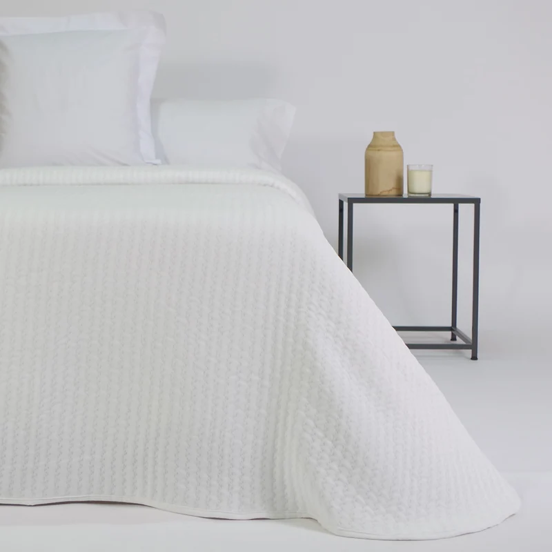 Colcha jacquard 360 blanco
