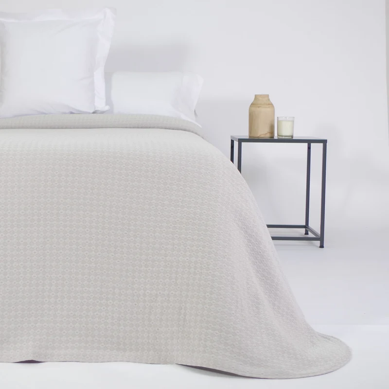 Colcha jacquard 1532 piedra