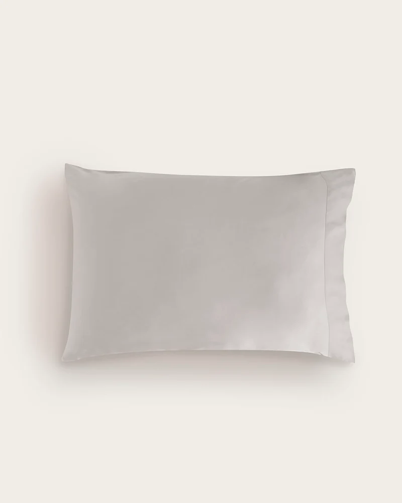 Funda de Almohada Seda de Bambú - Gris