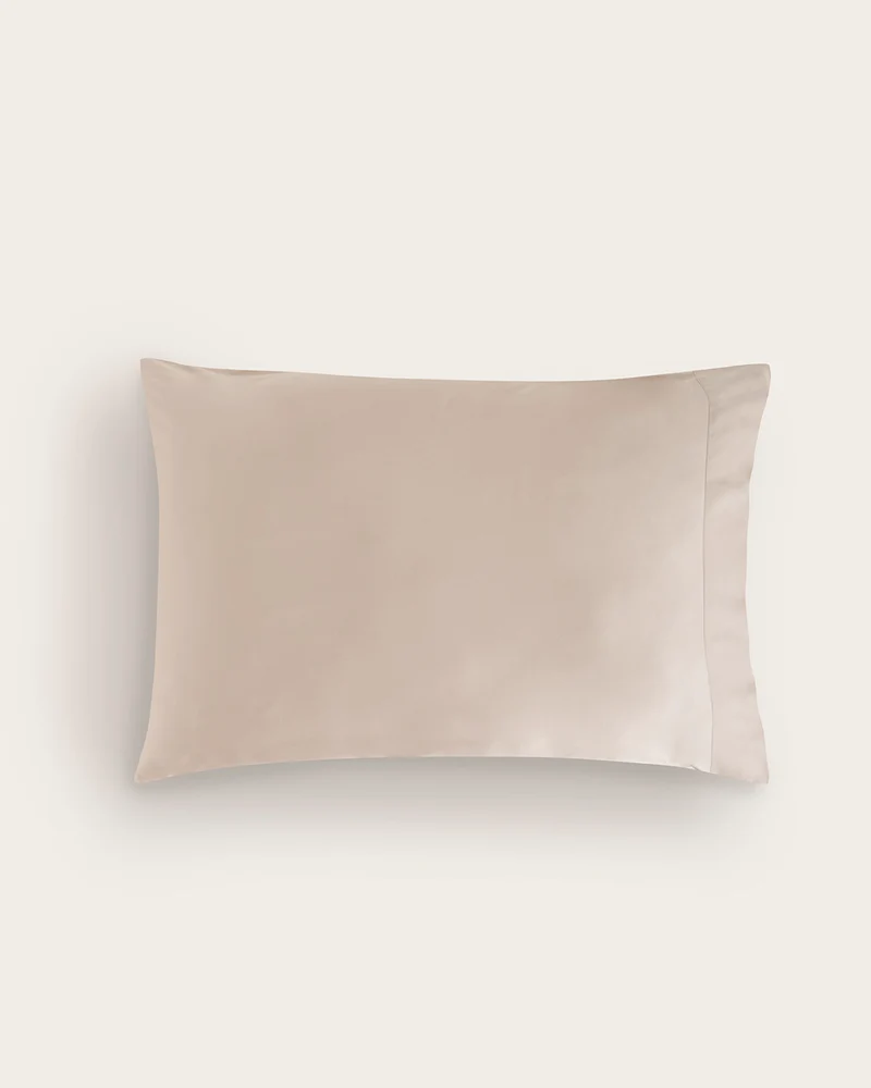 Funda de Almohada Seda de Bambú - Beige