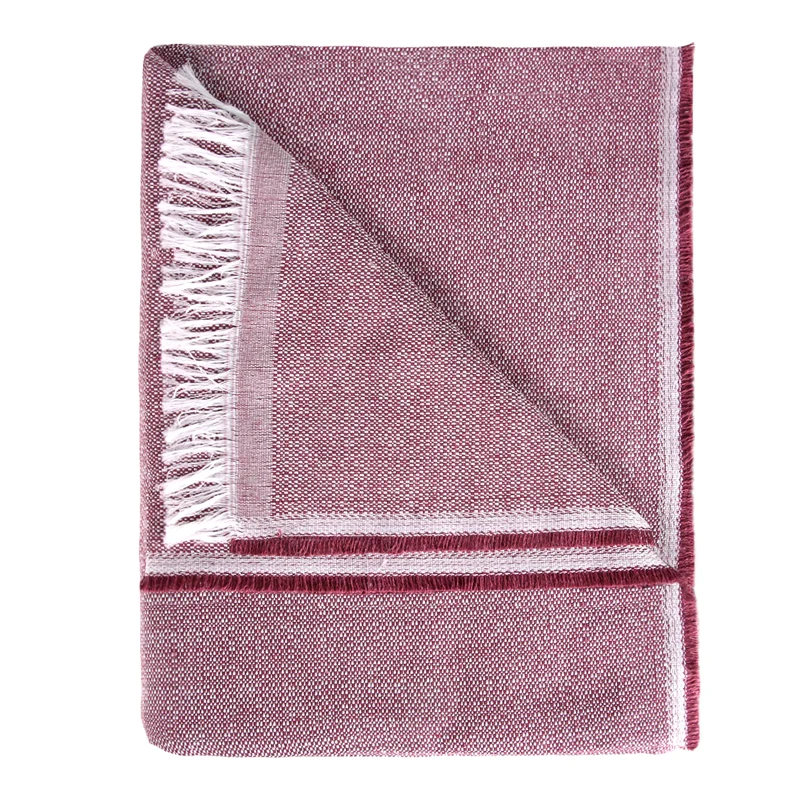 Colcha Plaid Multiusos, Jarapas para Sofá- Liso Granate