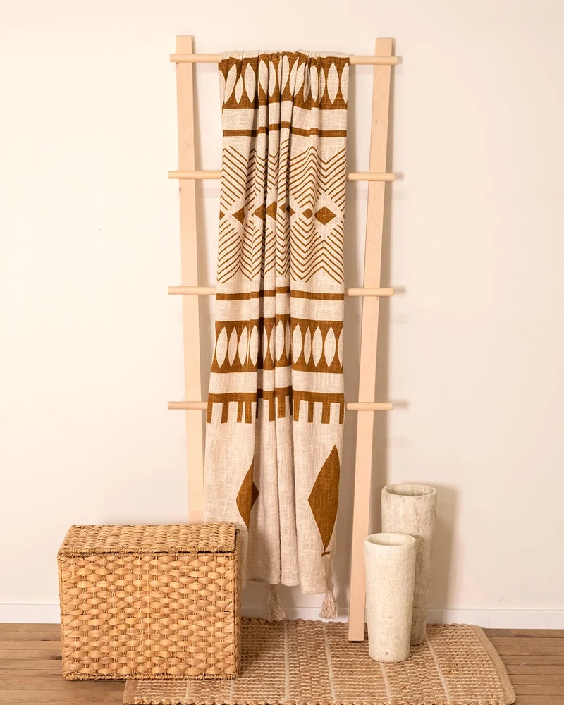 Plaid Algodón Fauno Ocre