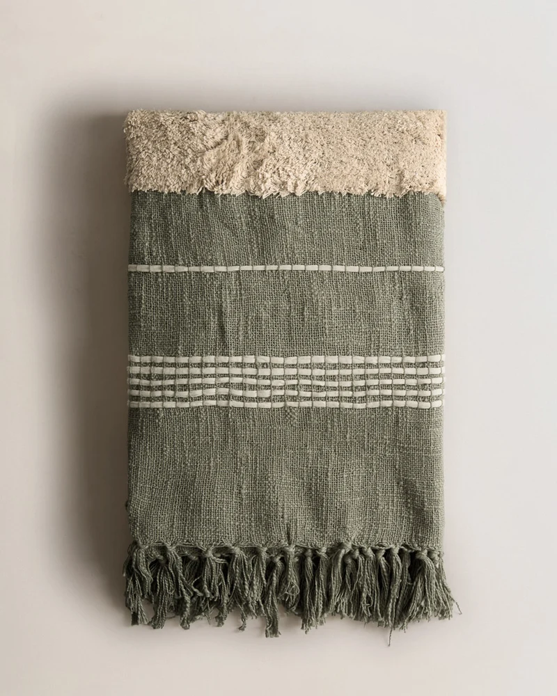 Plaid Algodón Domus Verde Tiffany