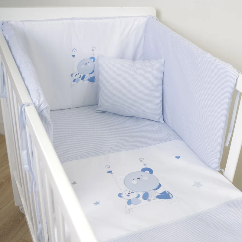 Coordinado cuna 121 bco/azul