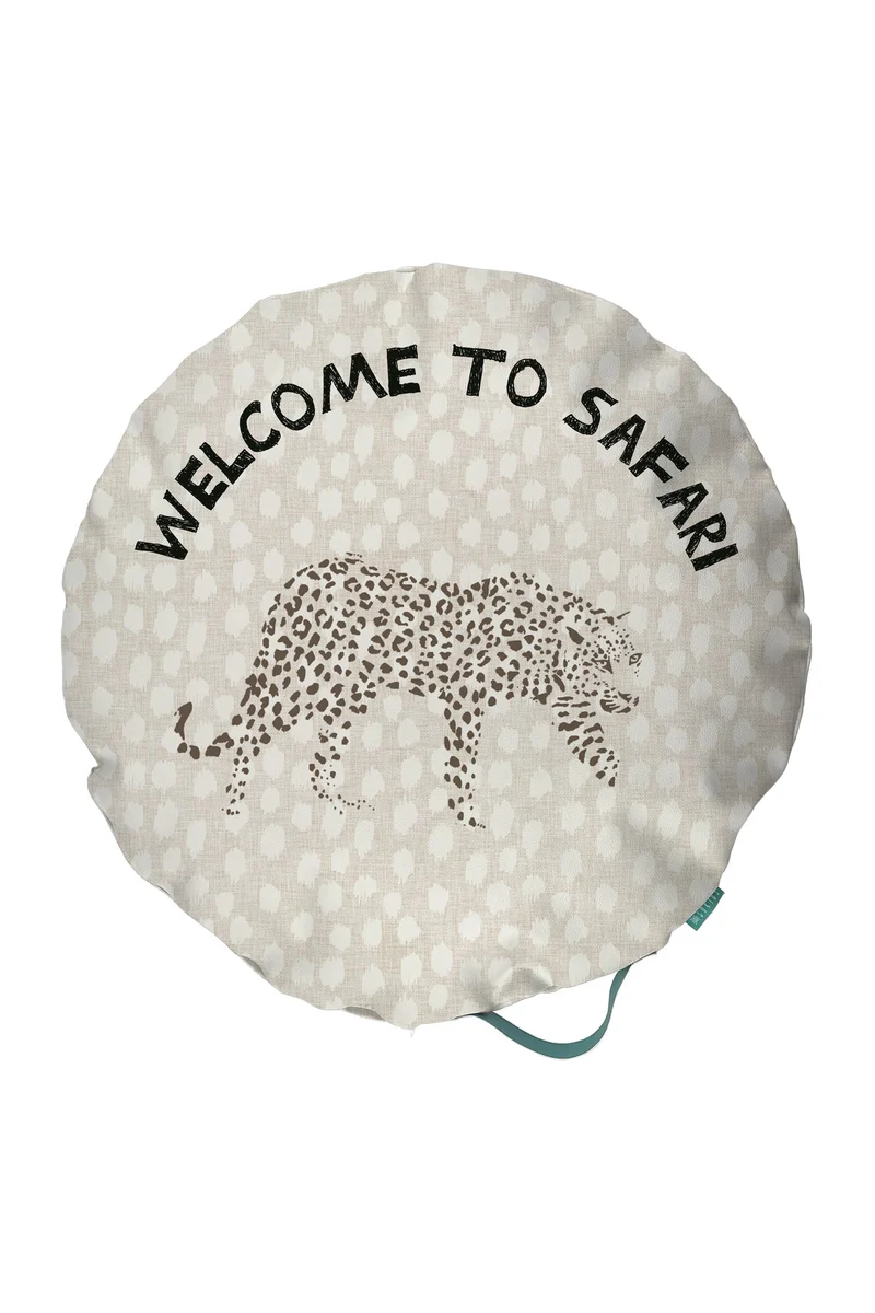 Puff suelo exterior-interior Welcome