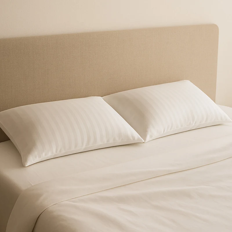 Almohada de Fibra Firmeza Media – Hipoalergénica y con doble funda ultrasuave
