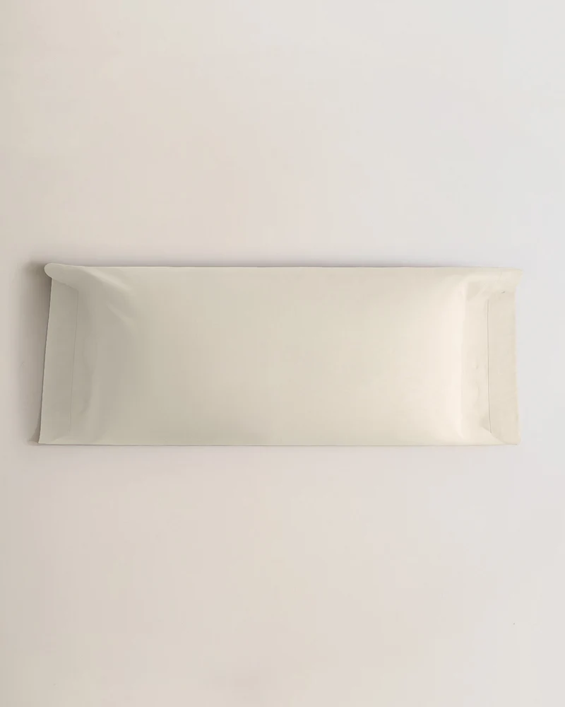 Funda almohada algodón topo