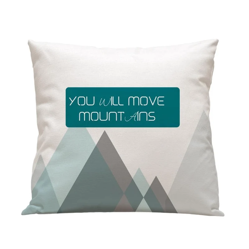 Funda cojín Mountain Verde Agua