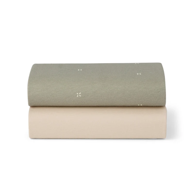 Sábana Bajera SnuzBaskit - Sage Cross / Cashmere