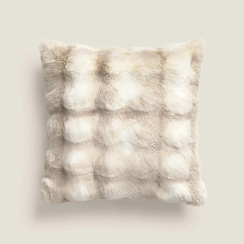 Funda de cojín de pelo suave Pudelina