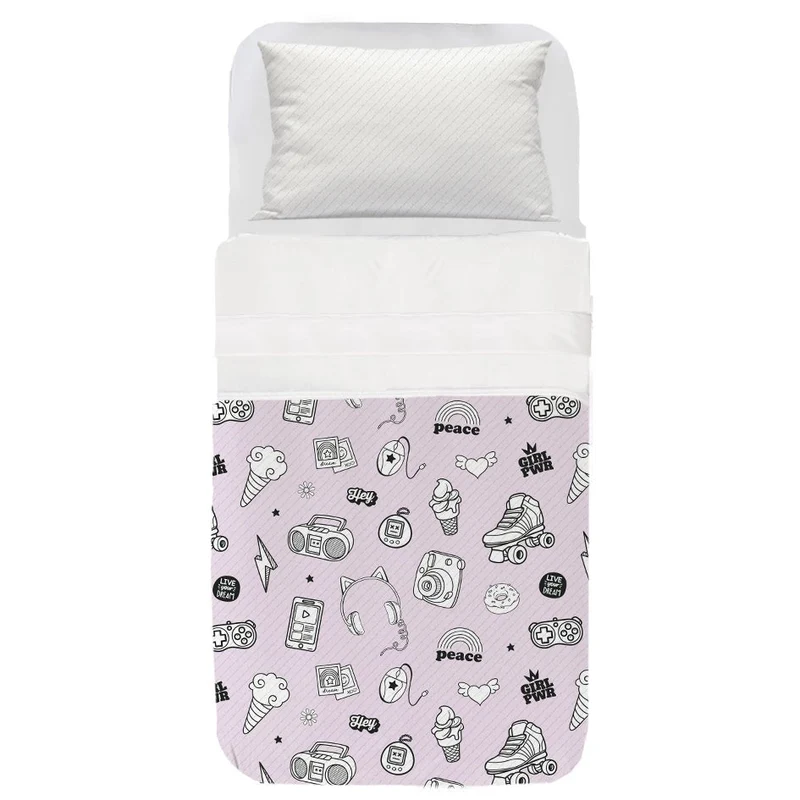 Colcha Infantil Cascos Rosa