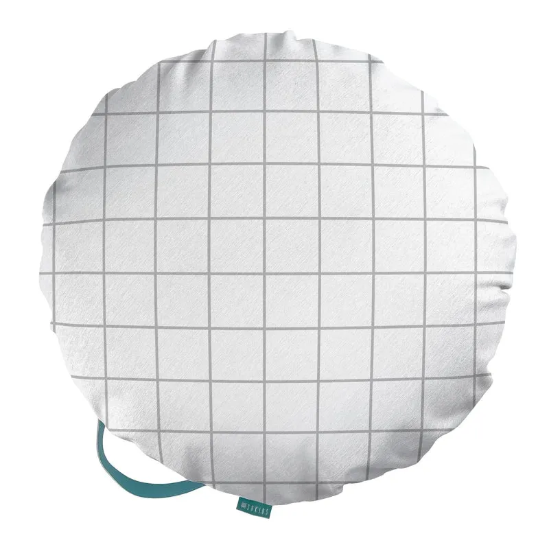 Puff de suelo Infantil Cuadro Blanco