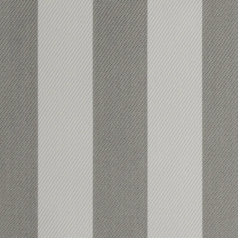 Tela Náutica Hidrorrepelente para Tapicería y Toldos de Exterior - Rayas Sol | Blanco - Gris claro