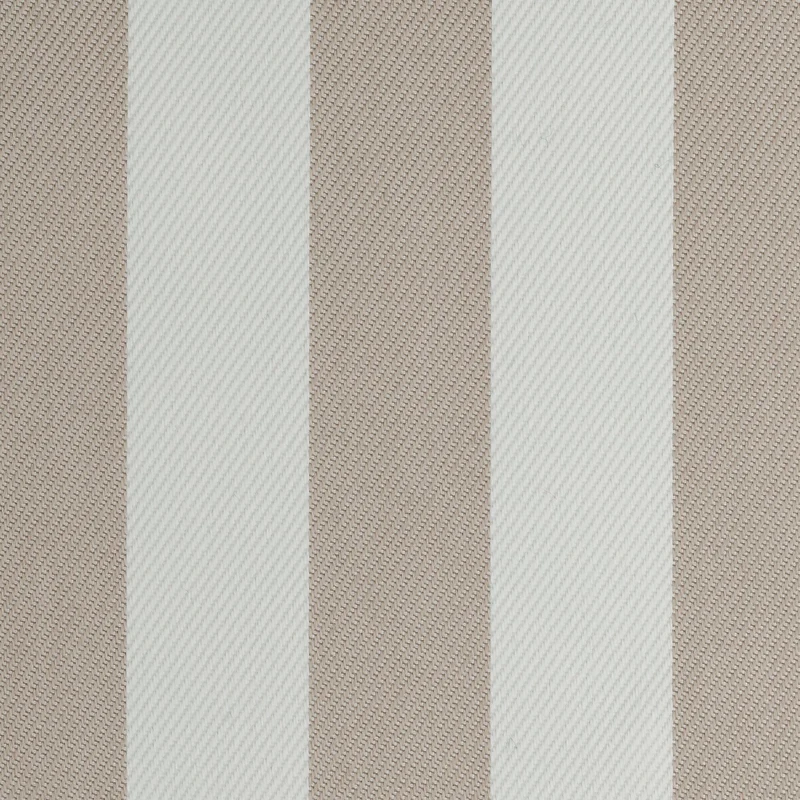 Tela Náutica Hidrorrepelente para Tapicería y Toldos de Exterior - Rayas Sol | Blanco - Beige claro