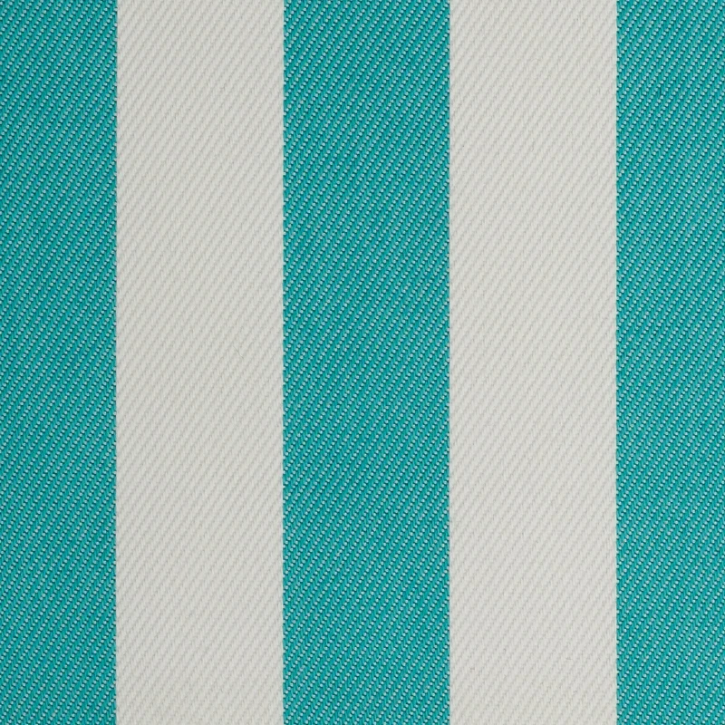 Tela Náutica Hidrorrepelente para Tapicería y Toldos de Exterior - Rayas Sol | Blanco - Azul cielo