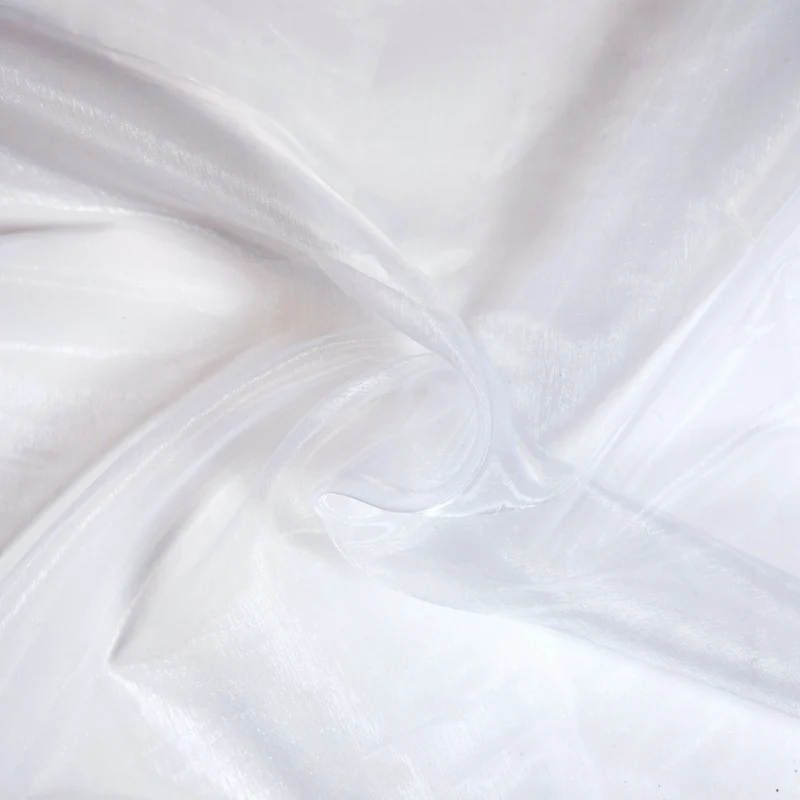 Tela Organza Cristal - Blanco