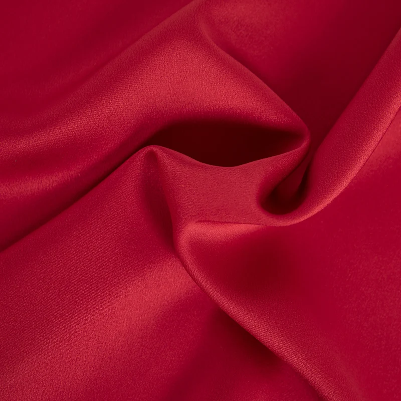Saten Elastico | Tela para Vestidos de Ceremonia | Ester - Rojo