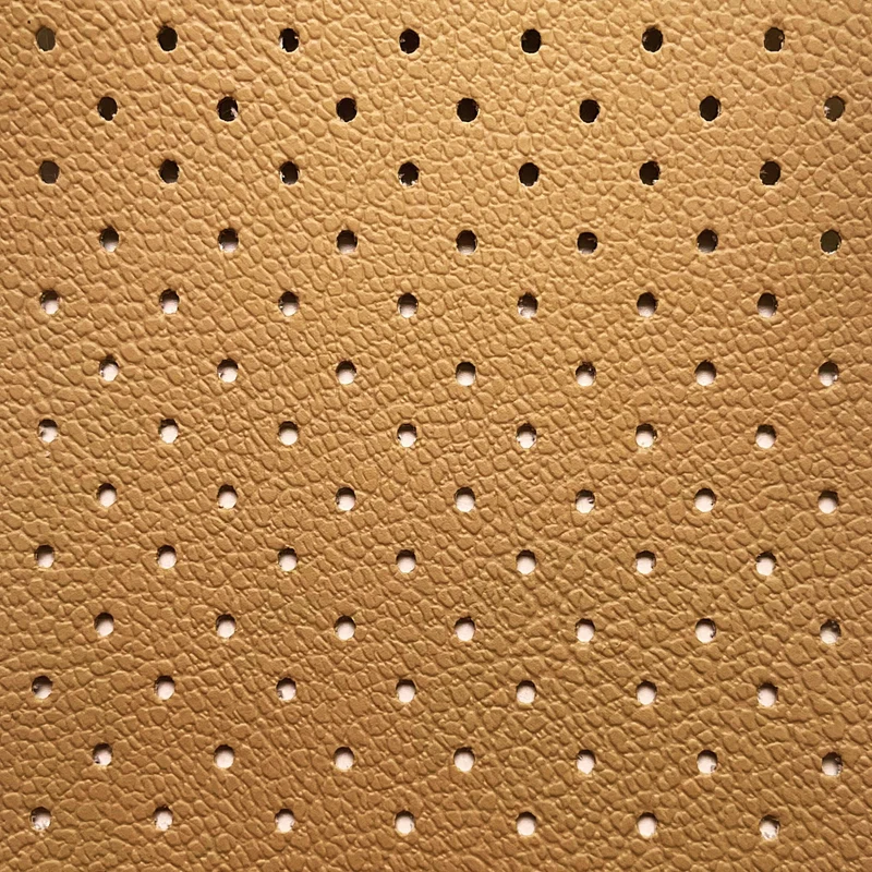 Piel Sintética Perforada de PVC | Beige
