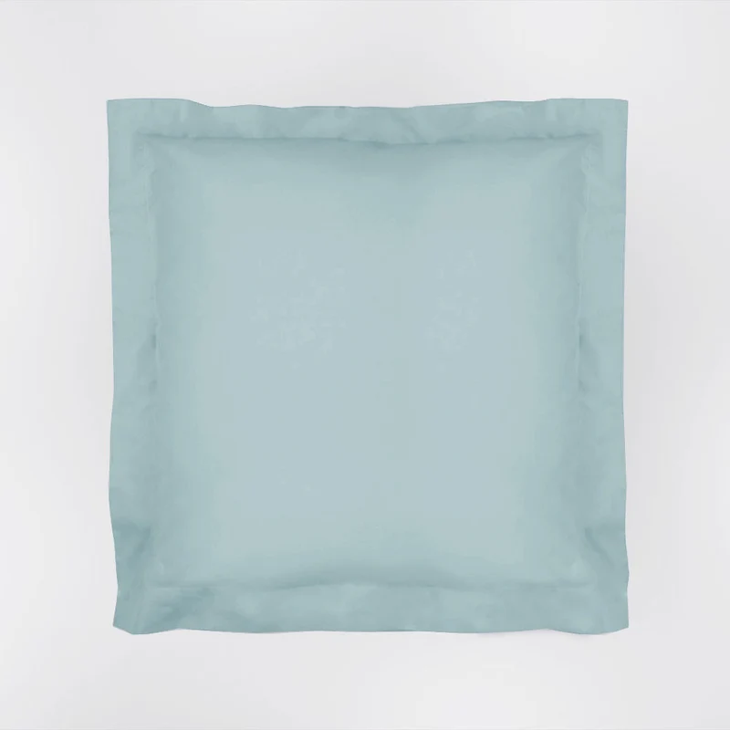 Funda de cojín algodón percal 200 hilos acqua