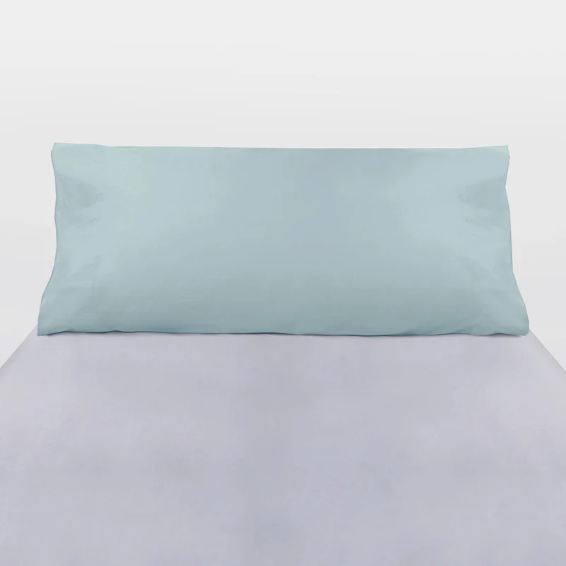 Funda almohada algodón percal 200 hilos acqua