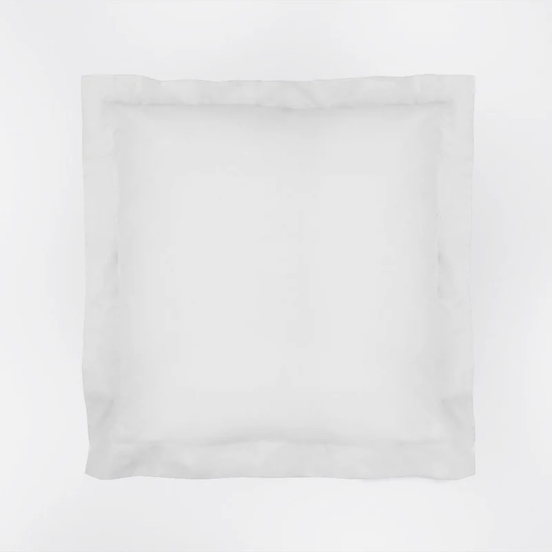 Funda de cojín algodón percal 200 hilos blanco