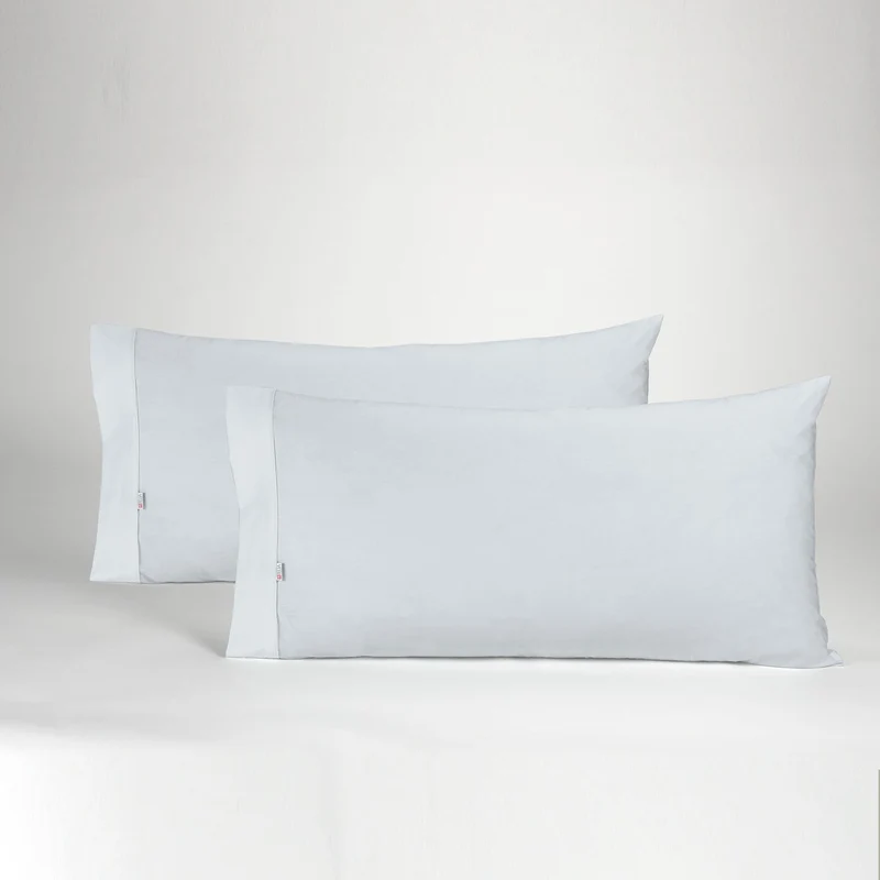 Funda de almohada percal perla