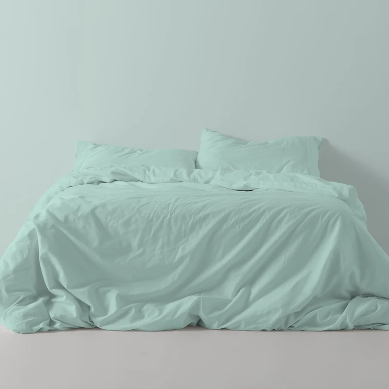 Funda nórdica lisa aqua