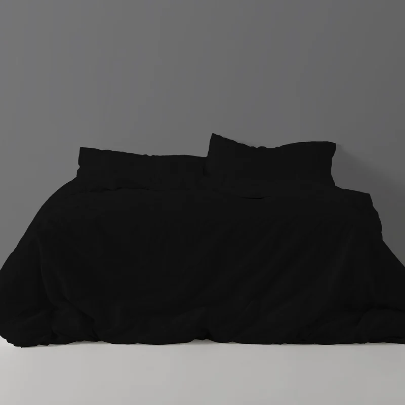 Funda nórdica lisa negro