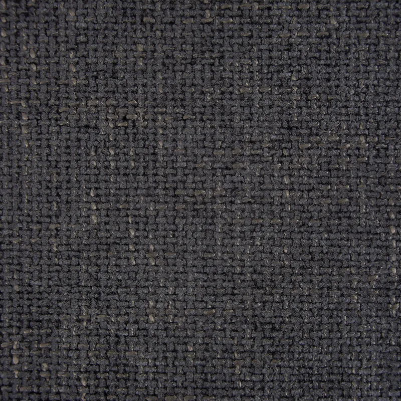 Tela de tejido para tapicería con relieve cuadriculado - Enver - Negro