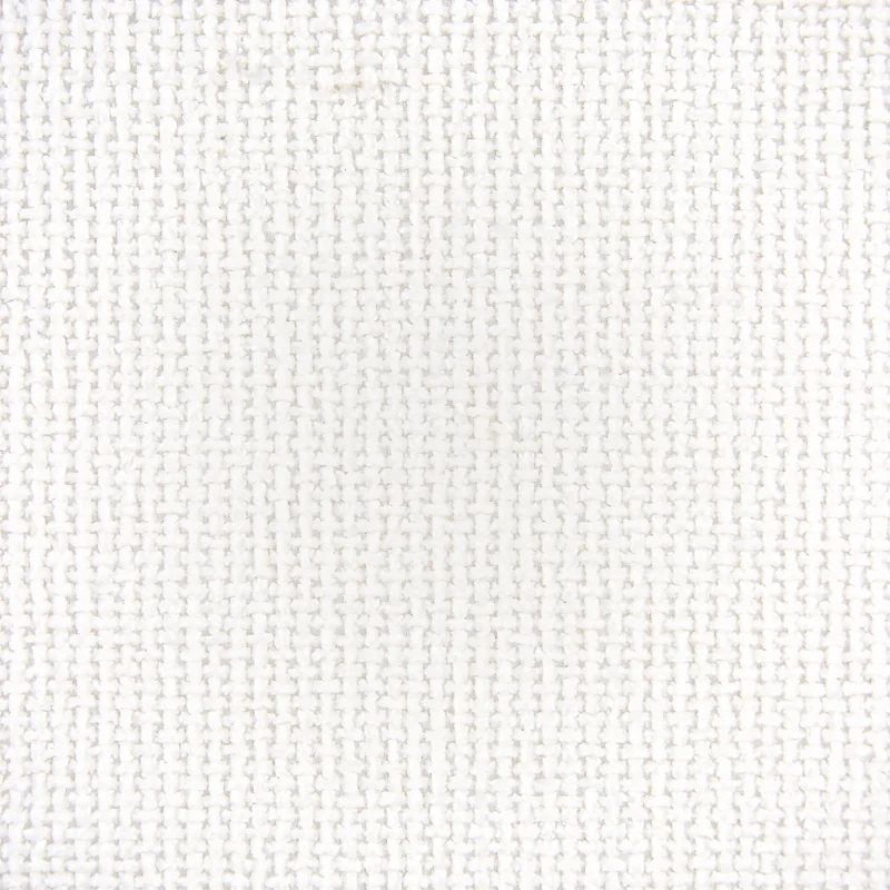 Tela de tejido para tapicería con relieve cuadriculado - Enver - Blanco