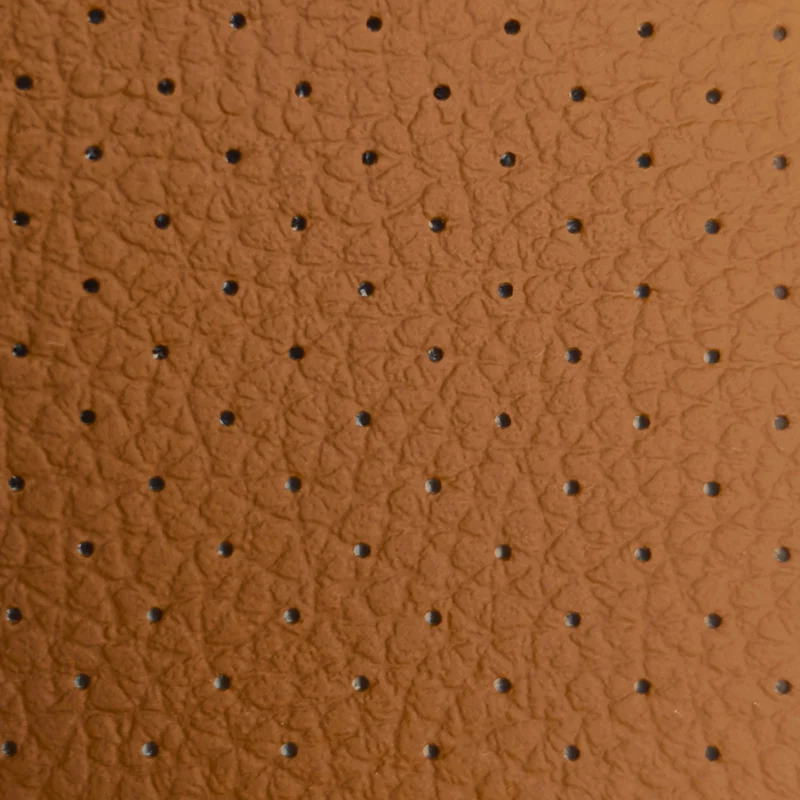 Polipiel Perforada para Sofás, Sillas y Coches | Camel Oscuro