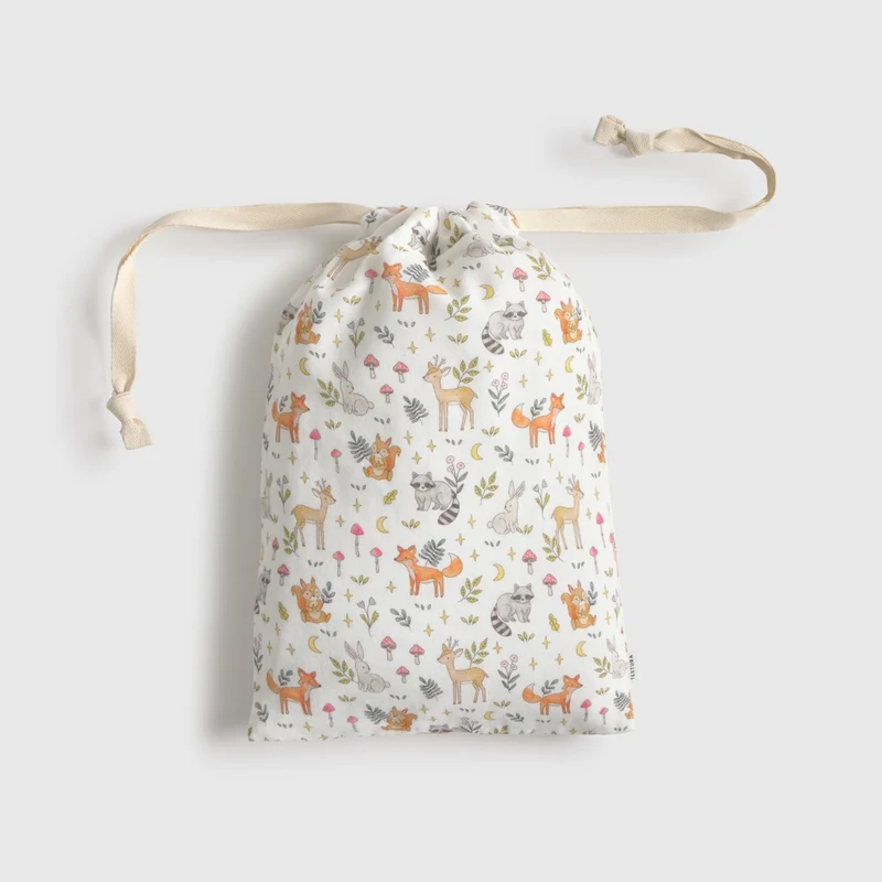 Bolsa algodón gasa animales bosque Busc