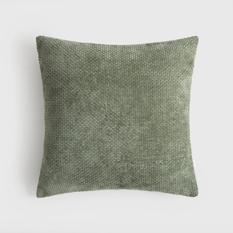 Funda de cojín chenilla con textura Basket