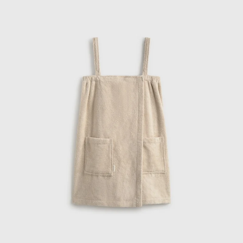 Bata ducha rizo algodón con tirantes Bataspa